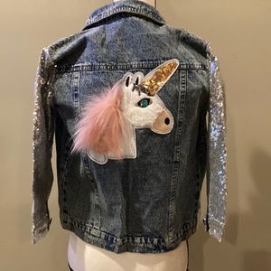 New with tag, Welaken Kids New Sequence Jean Jacket